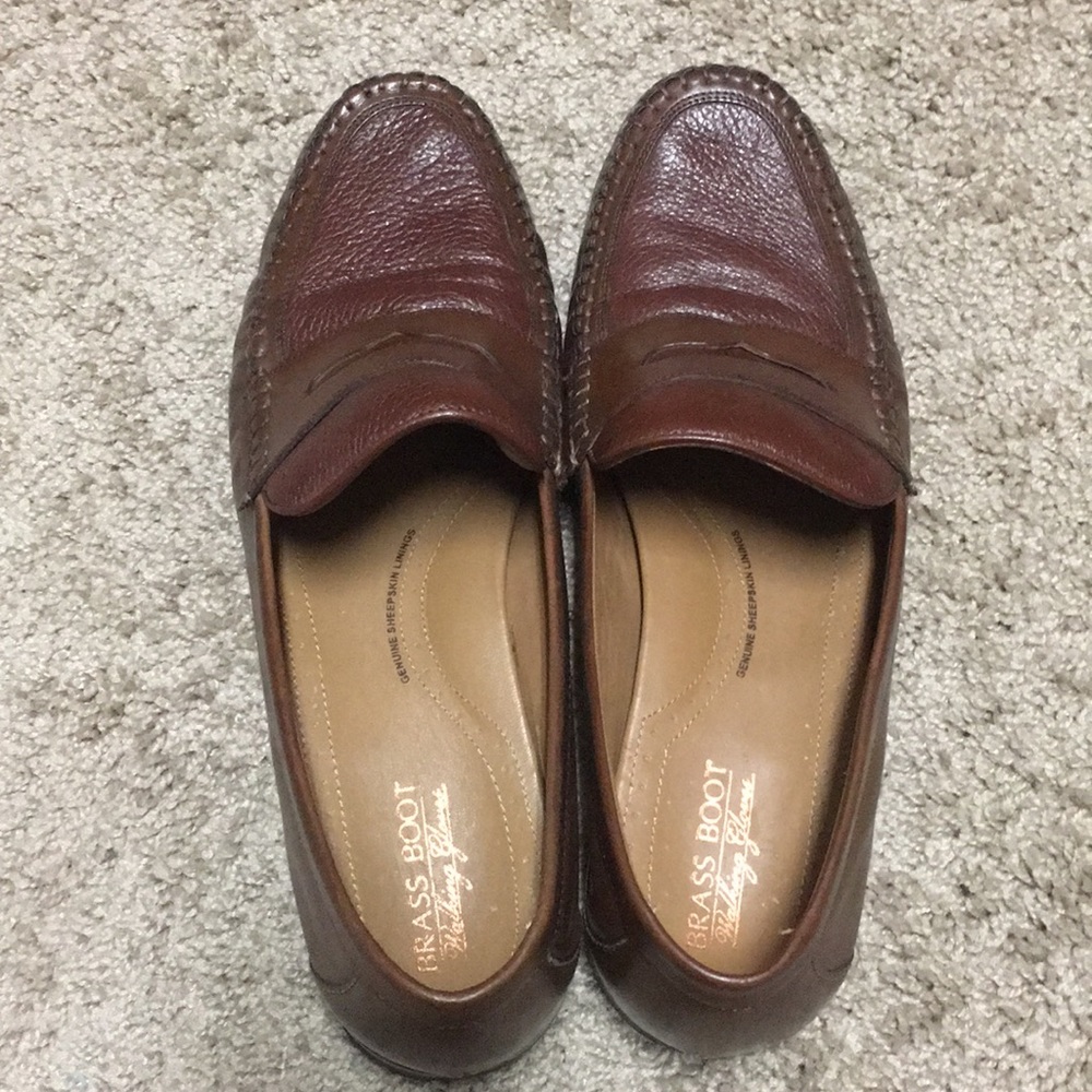 Brass Boot Dark Tan Loafers